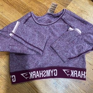 Gymshark crop top long sleeve
